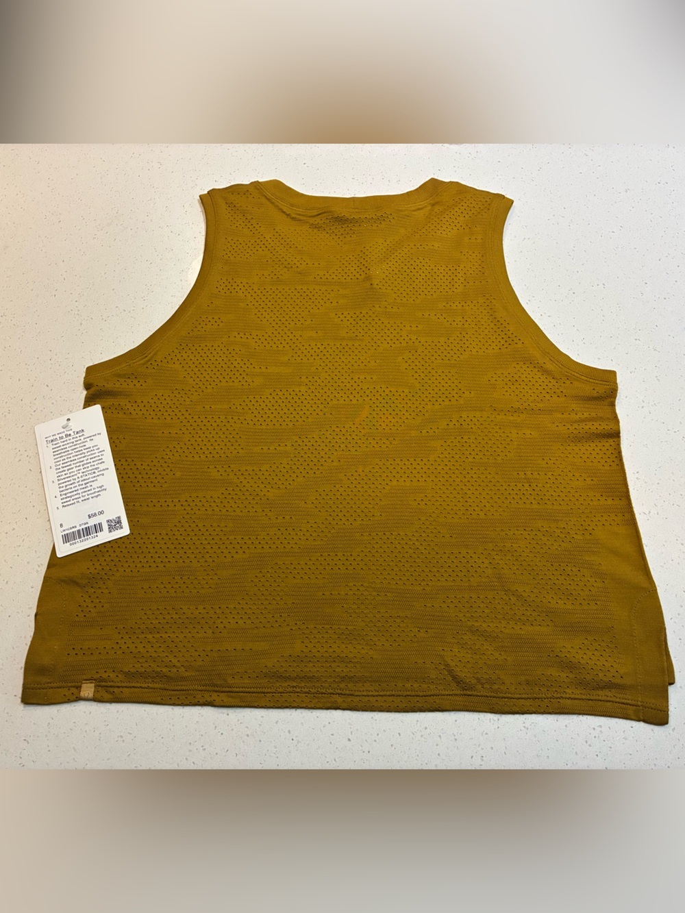 🆕 Lululemon Train to Be Tank Top *Camo in Dot Camo Gold Spice Size 8 - Picture 6 of 7